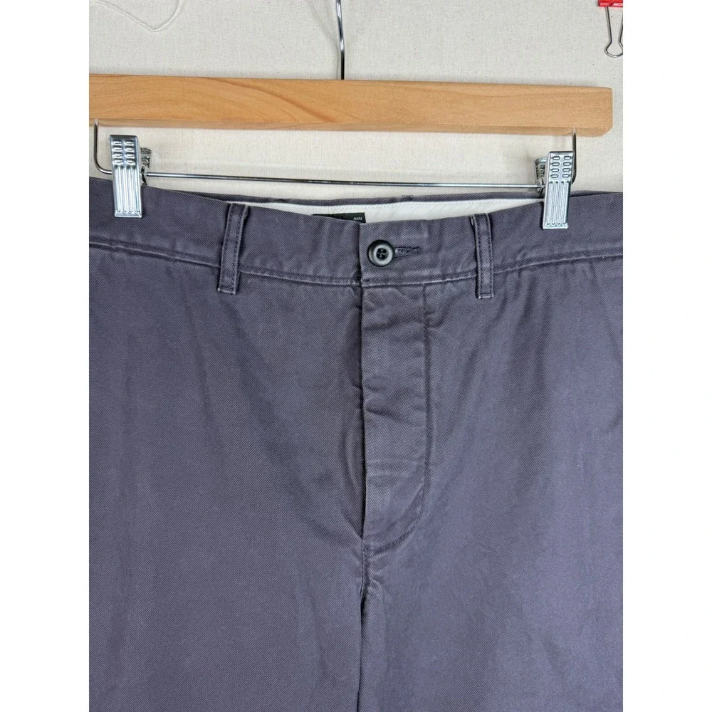 J. Crew Mens Straight‎ Leg Pants size 34X30 Purple-Gray